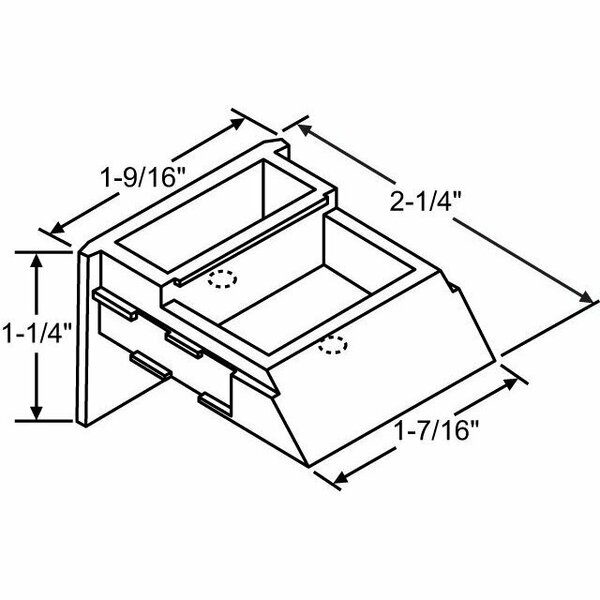 Strybuc Balance Top Sash Guide Black 900-1882B